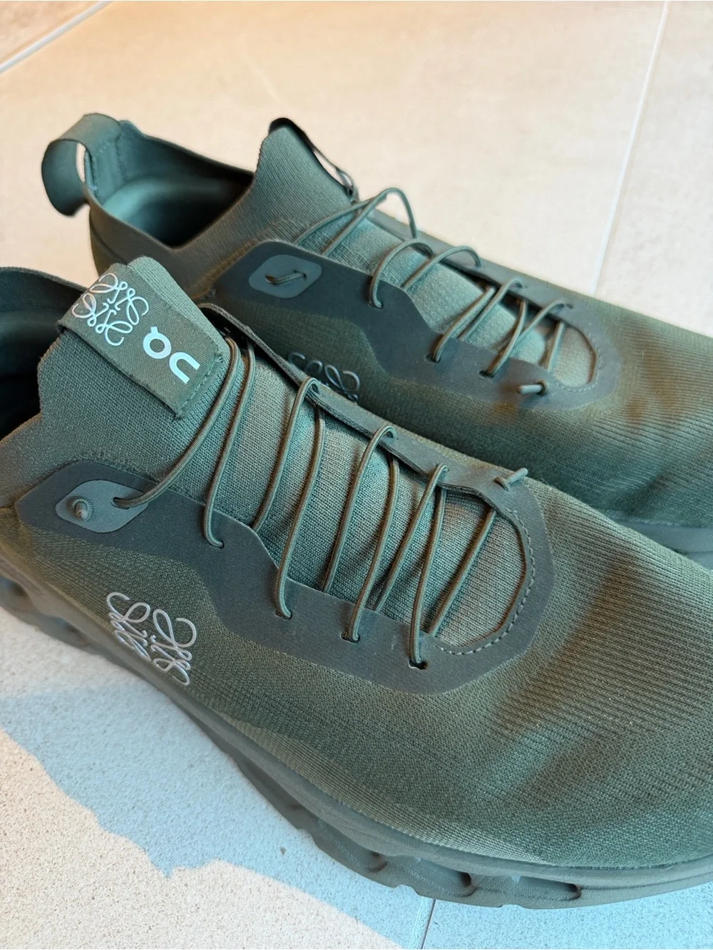 Loewe x On Cloud CloudTt Men’s Olive Green Sneakers